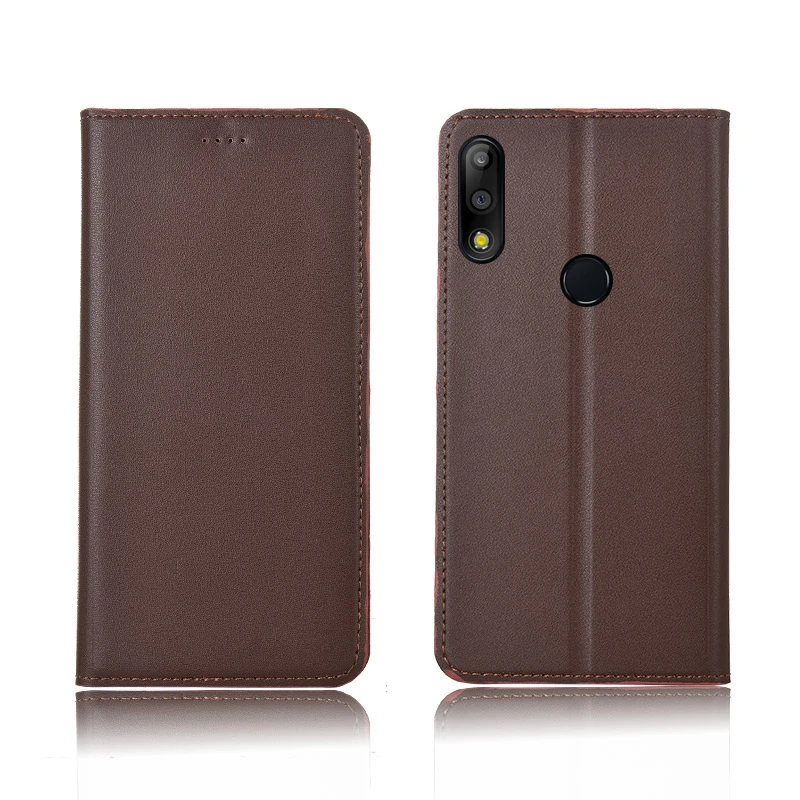  Genuine Leather magnetic flip case card slot holder for Asus ZenFone 3 Deluxe ZS570KL/ZenFone 3 Del