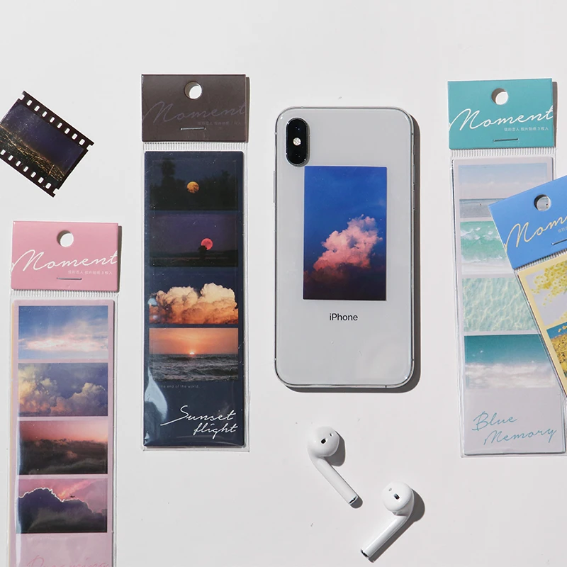 

3sheets Frame Series Mobile Phone Back Decoration Stickers DIY Kawaii Sticker bullet Journal Sticker School Supplies