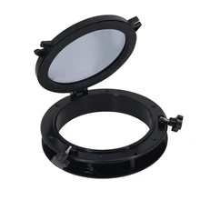 Универсальный 21 см Круглый ABS автомобильный катер Porthole освещение окно открывающийся люк Замена предварительно просверленные аксессуары черный легко установить