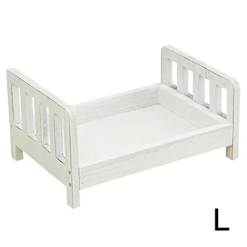 

Accessories Sofa Photo Shoot Infant Detachable Crib Posing Newborn Baby Photography Background Basket Studio Props Wood Bed Gift