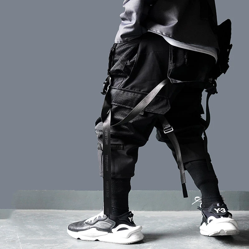 11 BYBB'S DARK Cargo Брюки мужские уличная одежда Harajuku тактические брюки с лентой