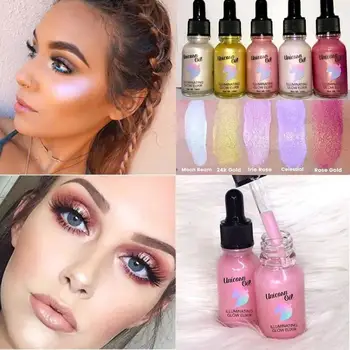 

Unicorn Oil Illuminating Glow Elixir Face highlighter Concealer Makeup Brighten Long-lasting Easy to Wear