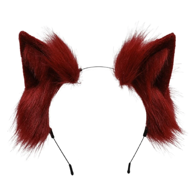 Cat Faux Fur Ears Headband Anime Fancy Dress Party Cosplay Costume anime hair accessories costume headband
