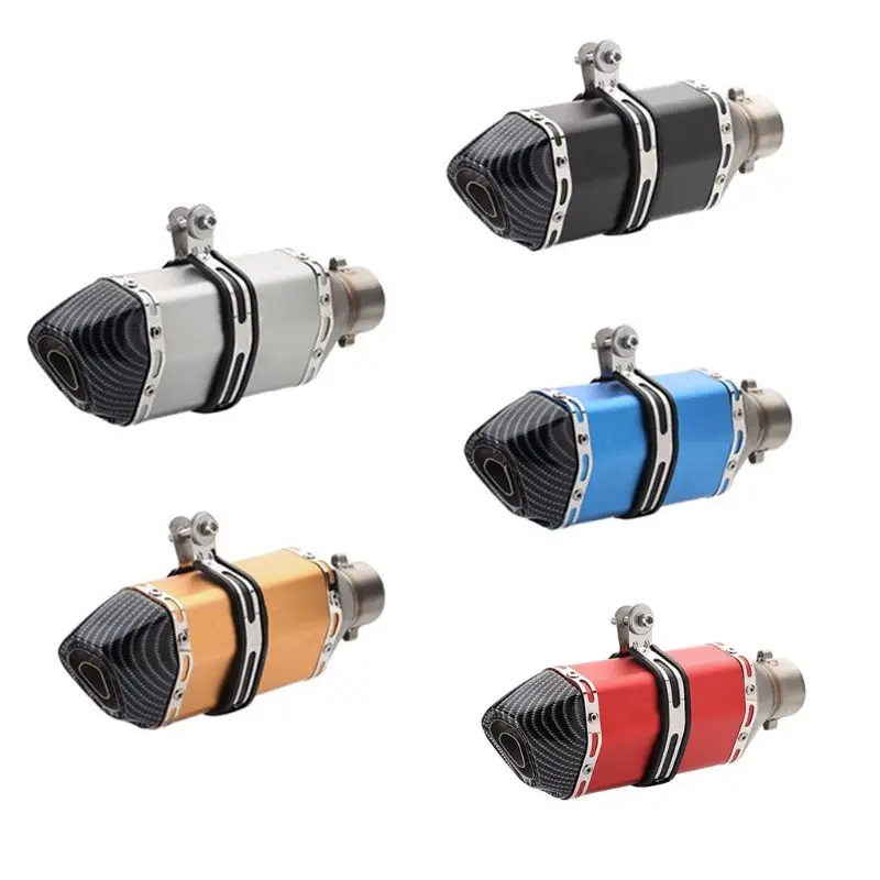 

Universal Motorcycle ATV Small Hexagon Slip-on Exhaust Muffler Pipe Silencer