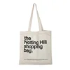 Women Canvas Shopping Bag Notting Hill Books Bag Female Cotton Cloth Shoulder Bag Eco Handbag Tote Reusable Grocery Shopper Bags ► Photo 2/5