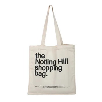 Women Canvas Shopping Bag Notting Hill Books Bag Female Cotton Cloth Shoulder Bag Eco Handbag Tote Reusable Grocery Shopper Bags 2