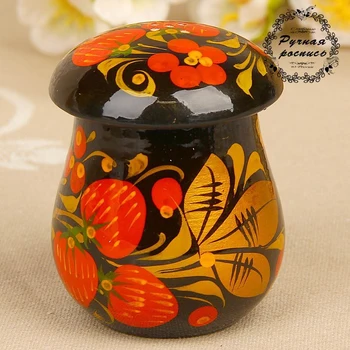 

Salt cellar "Mushroom", 8 × 6 cm, khokhloma 1229347