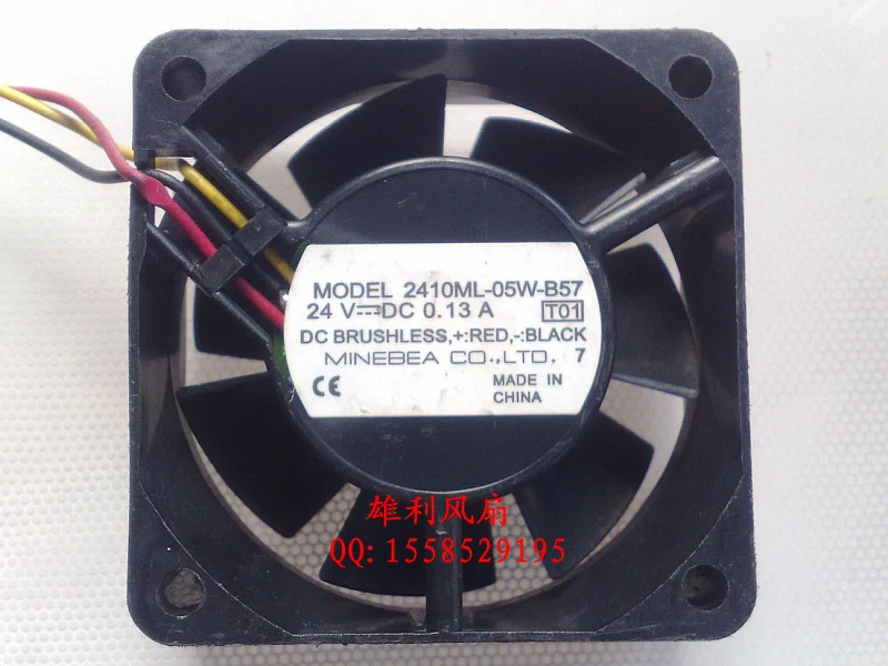 Новый 2410ML-05W-B57 24V 0.13A 6 см 6025 3 провода защиты электродвигателя Вентилятор