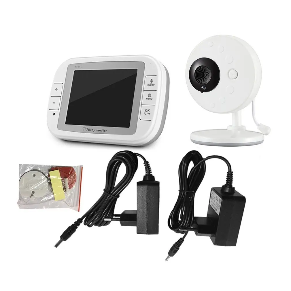  LESHP Wireless Baby Monitor 3.5'' TFT LCD Night Vision 2-way Audio Baby Camera Video Babysitter Tem