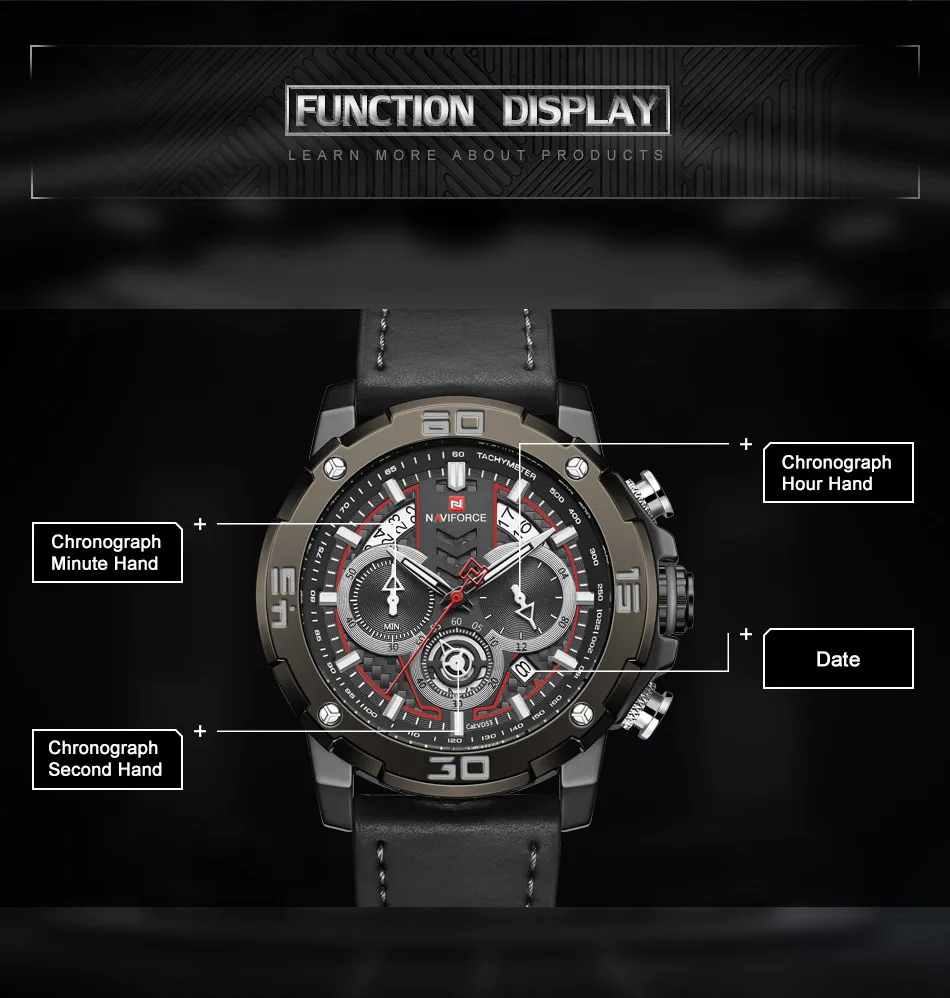 Топ люксовый бренд NAVIFORCE мужские часы Военные Спортивные кварцевые наручные часы мужские водонепроницаемые часы с хронографом Relogio Masculino