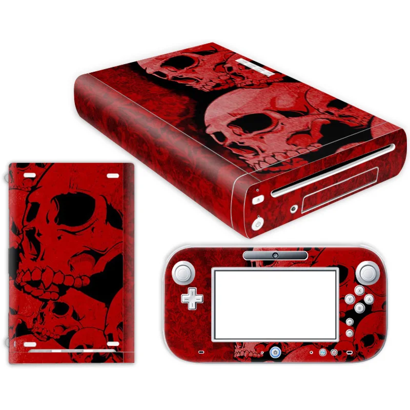 Cute designFor W ii U Console Cover with  Remotes Con4roller Skins For Nintend w ii u sticker for w ii u skin--