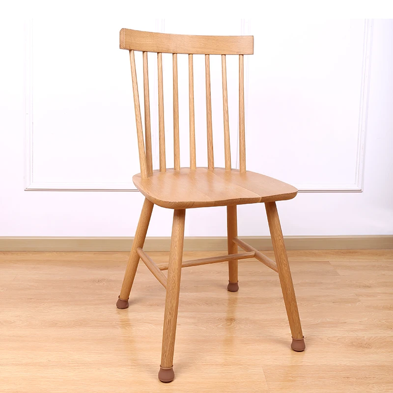 16PCS Silicone Chair Leg Cover Felt Bottom Round Square Furniture Feet Caps Floor Protector Pads for Chair Leg Black Brown White