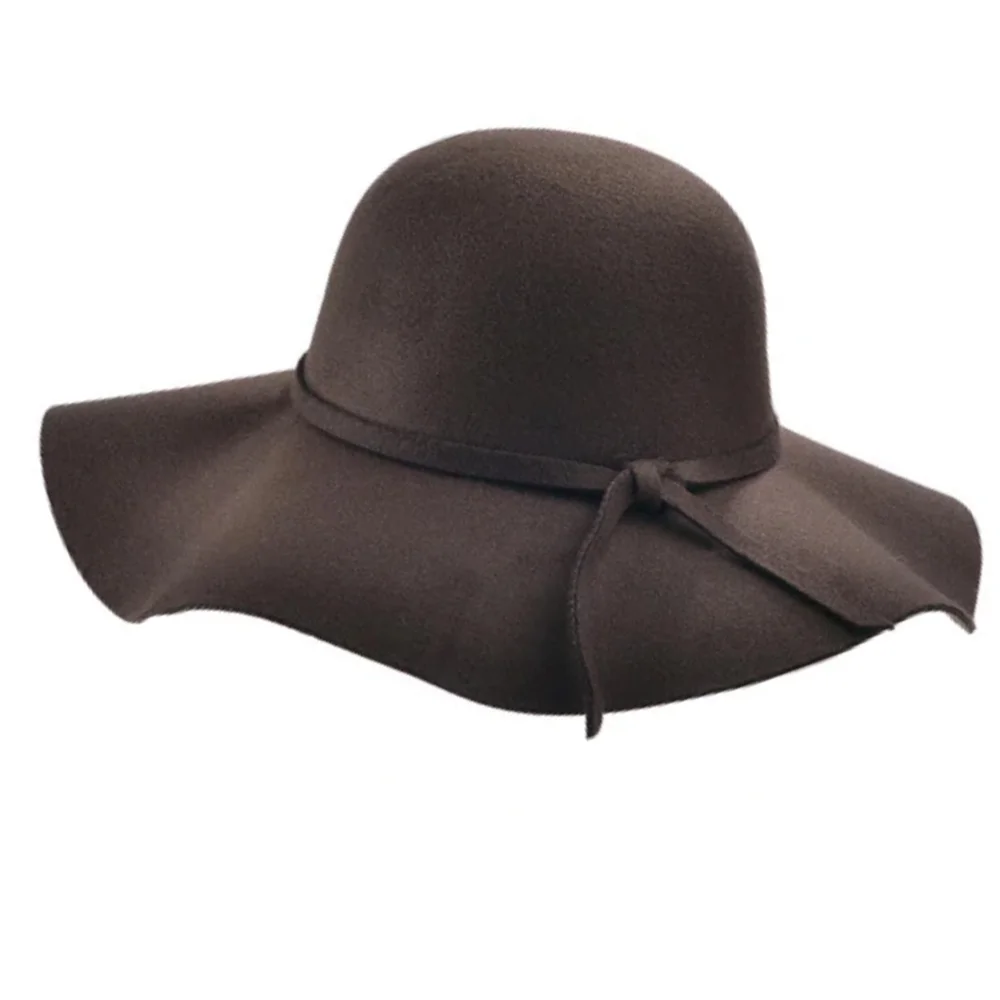 Шляпа с большим капюшоном изящная вязаная шляпа с бантом Дамская шляпа соломенная шляпа Для женщин моды проветрить в Корейском стиле Красота милое популярное волосатые шляпа - Цвет: Light brown