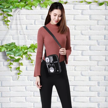 

CROWDALE Women Messenger Bags funny pack animal print Small Shoulder Bag 2018 Valentine's Day Children Crossbody Bag for Girls