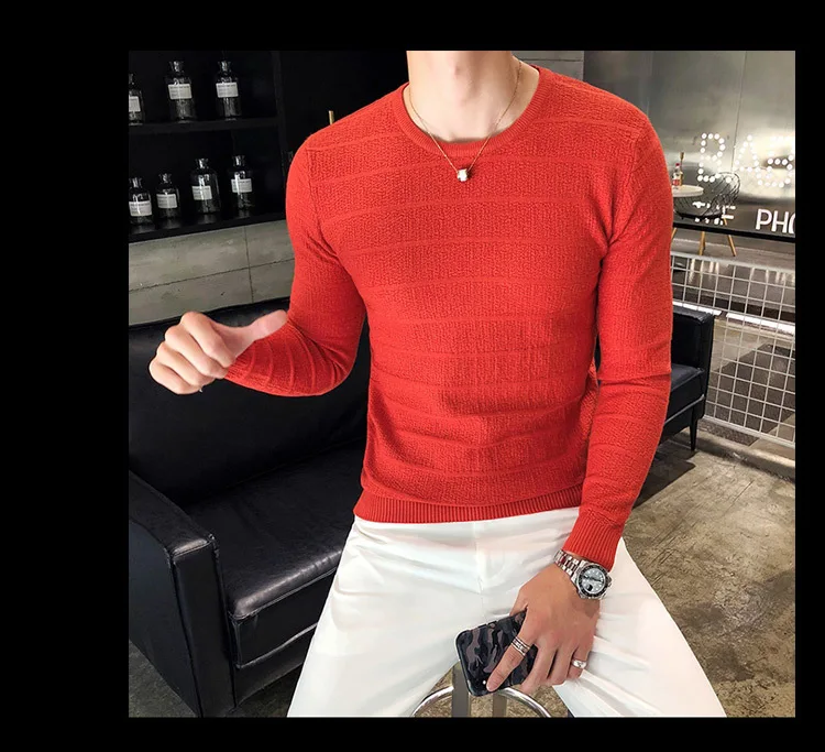 Свитер Kerst, Pull Chemise Homme, свитер, Повседневный, мужской, Одноцветный, вязанный, рубашки, свитер для отдыха, топ, Pull Homme, Sueteres Hombre, Cafarena