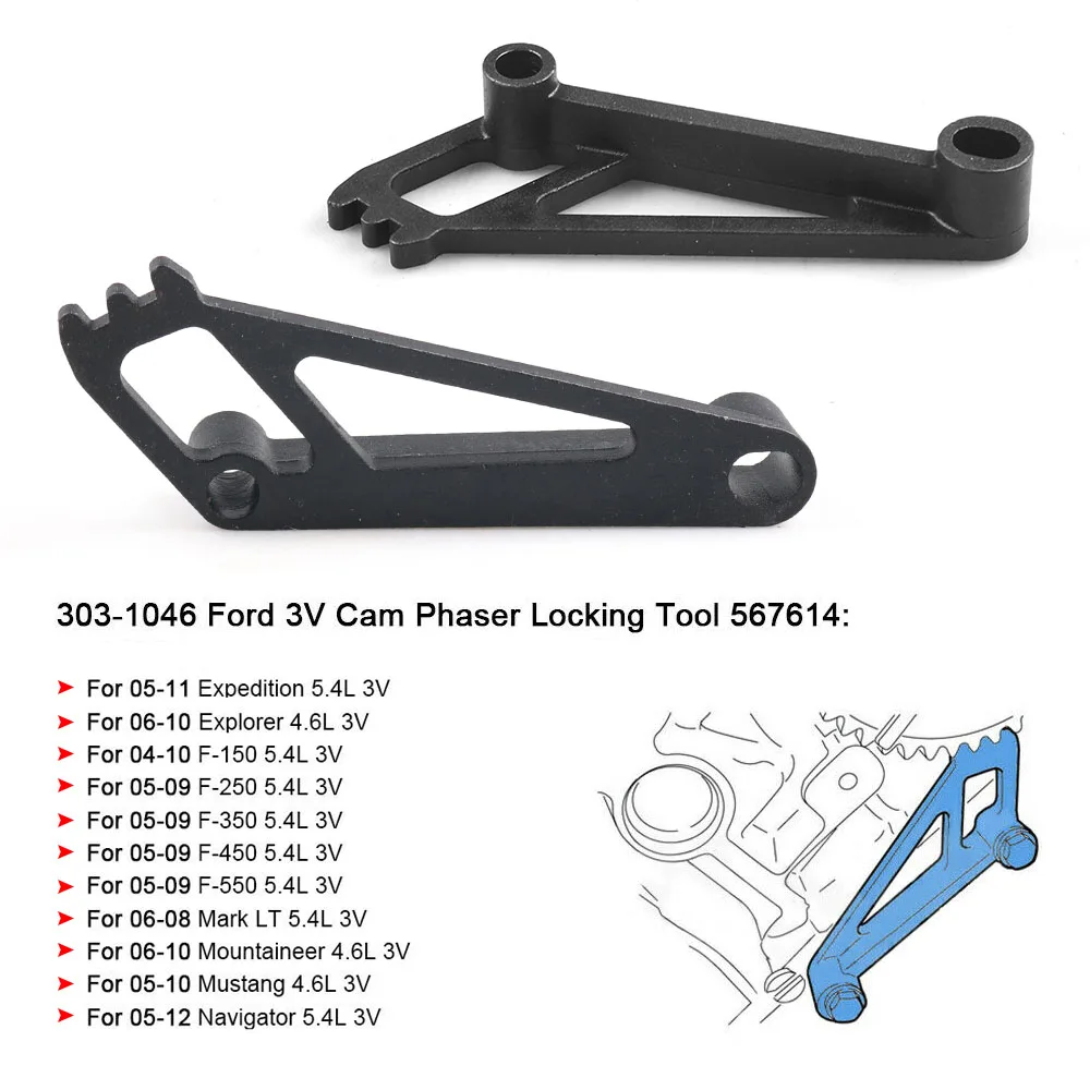 US $24.59 Car Black Valve Spring Compressor For Ford 46l54l68l 3v Engine Repair Tools Kit