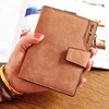 short wallet women's leather genuine small zip women's purse small coin sac femme 2022 Luxury brand porte feuille ladies wallet ► Photo 2/6
