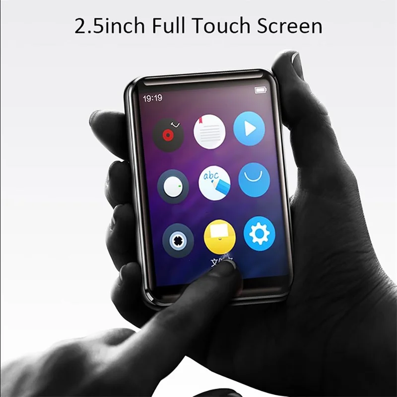 Mp3 плеер с Bluetooth 5 0 16 ГБ сенсорный экран 2 дюйма fm радио Hi Fi музыкальный высоким