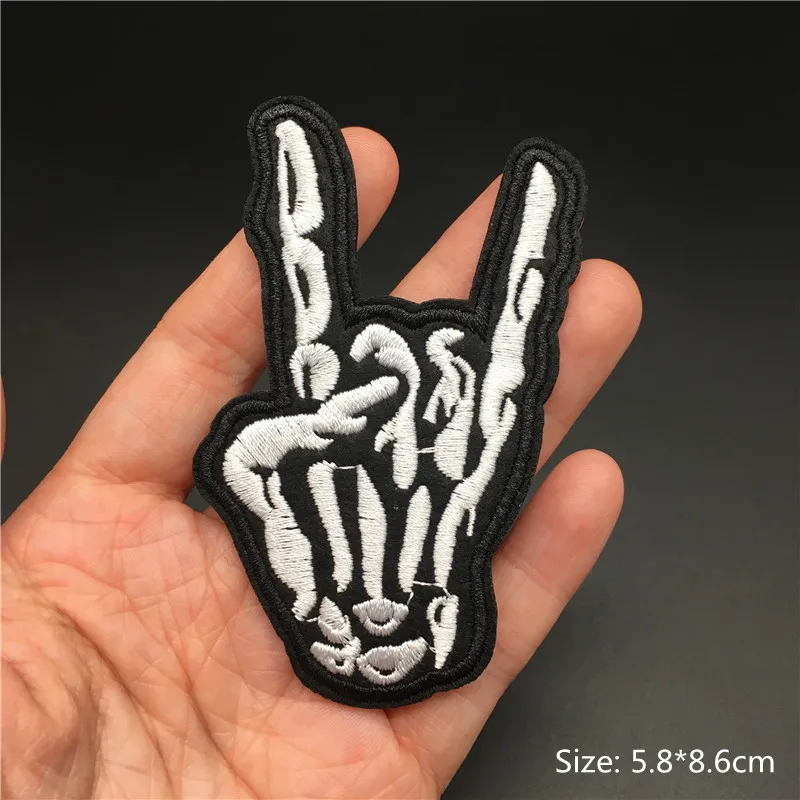 Description Picture 5 of itemRock Band Patches For Clothing Music Metal Punk Patches Appliques Iron on Badges Clothes Stickers DIY Sewing Embroideriy Stripes