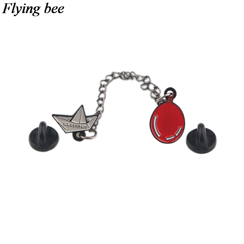 Flyingbee Стивен Кинг это булавки брошь металлический значок для рюкзака одежда рубашка воротник Эмаль Булавка для поклонников Подарки для женщин мужчин X0583