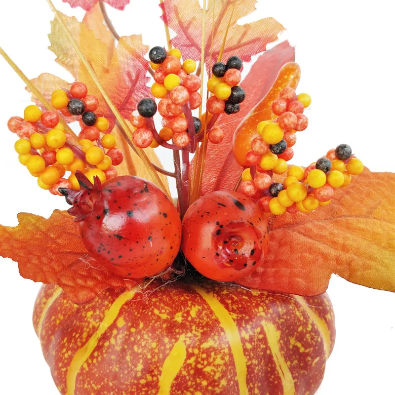 3 типа искусственная бутафорская Тыква листья для Хэллоуина Урожай фестиваль украшения домашний магазин Decora