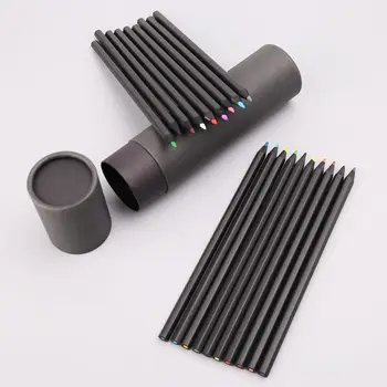 

24 Colors Wooden Drawing Charcoal Pencils Painting Crayon Sketching Pen Non-toxic Art Supplies G92E