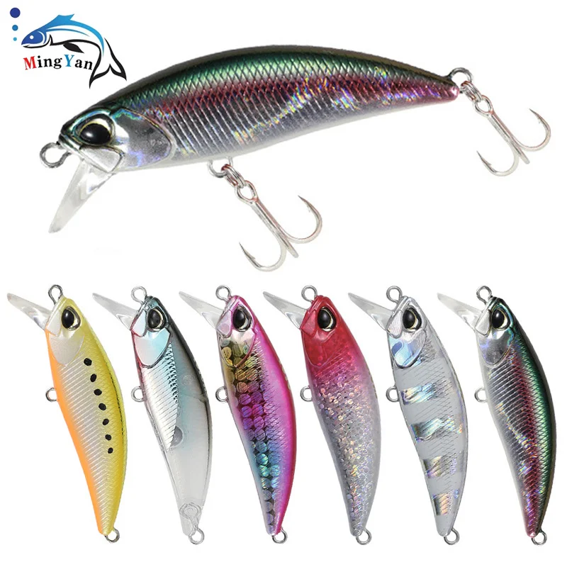 1pcs Mini Sinking Minnow Fishing Lure 4.3g 48mm Hard Bait Wobblers Crankbait Perch Pike Salmon Trout Bass Lures | Спорт и