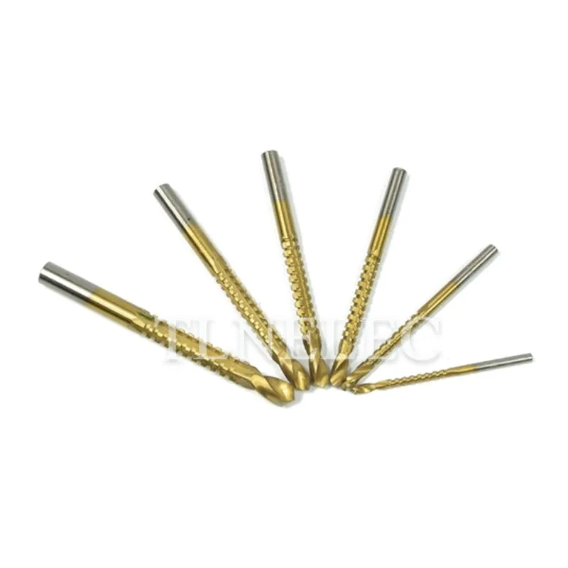 

High Speed Steel Woodworking Drill Suit Combination Saw Drill 3-8mm Hardware Tool Cutting Tool Pull Groove Saw Drill Bit