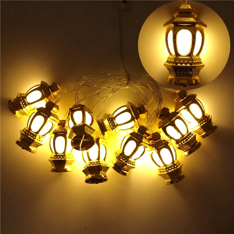 1.6 Metro 10 Led Eid Mubarak Ramadan Led Light String Islamico Musulmano Decorazione Eid Al-Fitr Festival Evento Forniture Regalo