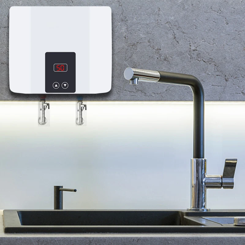 Мгновенный проточный Электрический водонагреватель для душа настенный водонагреватель термостат быстрый нагрев горячий душ для кухни и ванной