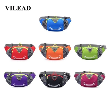 

Vilead Waterproof Nylon Outdoor Running Bag Unisex Sports Fitness Waist Bag Portable Cellphone Cards Holder Bag Travel Backpack