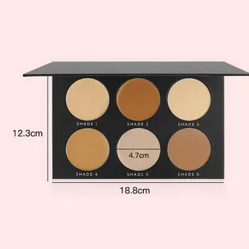 

Hot 6-color High Light Repair Concealer Foundation Makeup Palette Contour Face Disk CNT 66