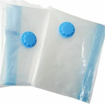 

6pcs Washable Re-usable Vacuum Compression Bag Transparent Color For Clothing Duvets Bedding Pillows Curtains Home Storage