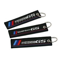 Motorcycle R1200GS R1250GS Embroidered Keyring For R1200 R1250 GS ADVENTURE Fabric Key Holder Chain Ring Collection Keychain