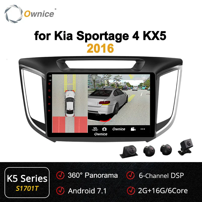 Ownice K1 K2 K3 Octa 8 Core Android 9,0 бортовой компьютер для hyundai Creta IX25 gps 2 din Автомобильный для радио, навигации 4G LTE - Цвет: S1701 K5