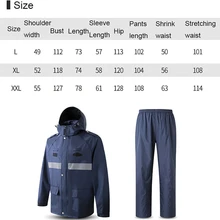 Светоотражающие штаны, комплект, высокая видимость, безопасность дорожного движения Предупреждение, плащ, дождевик, костюм, пальто, дождевик, с капюшоном, длинный рукав, куртка