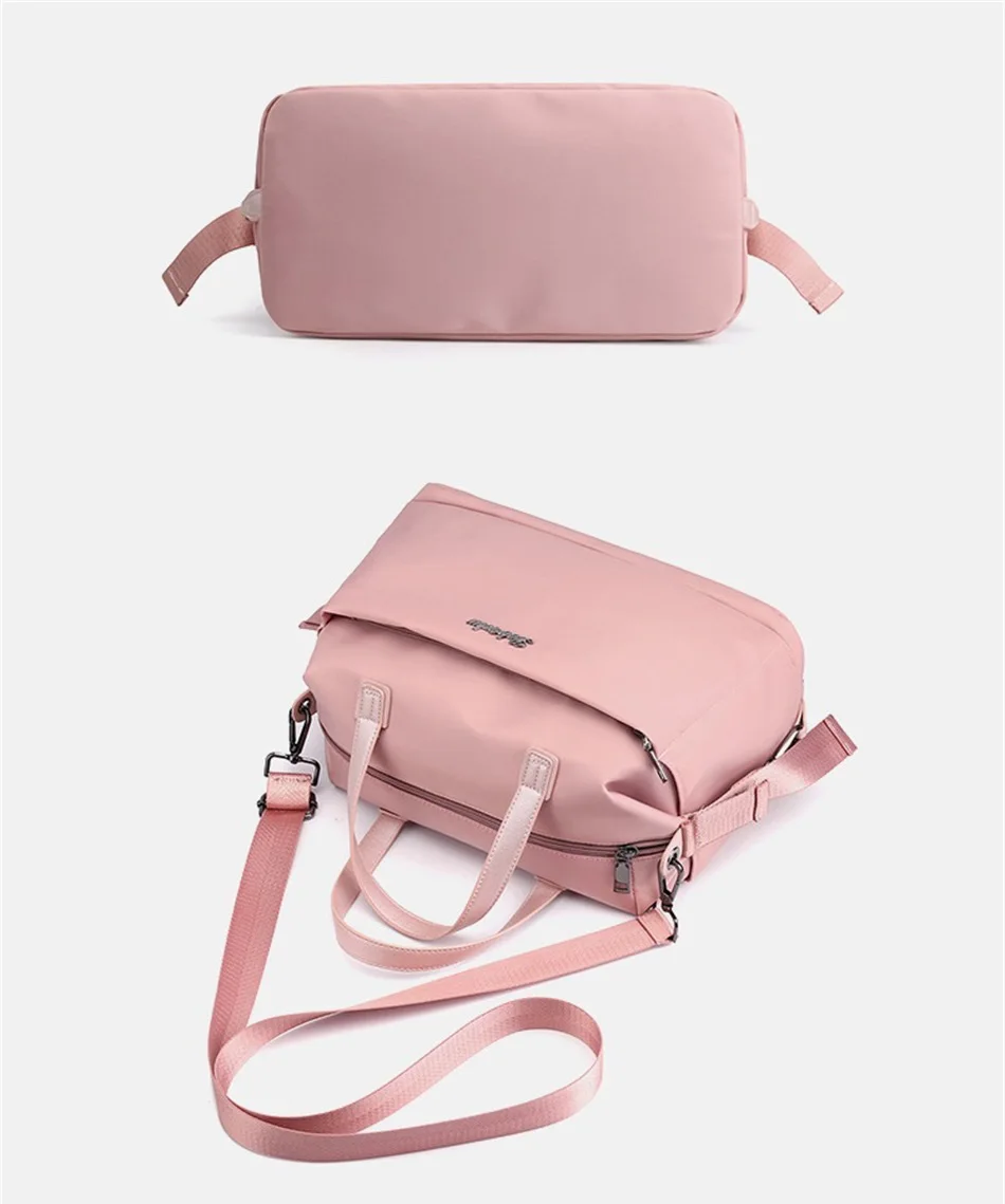 Outdoor Leisure Fashion Female Bag New Trend Fashion Simple Portable Single Shoulder Bag Waterproof Solid Color Nylon Female Bag