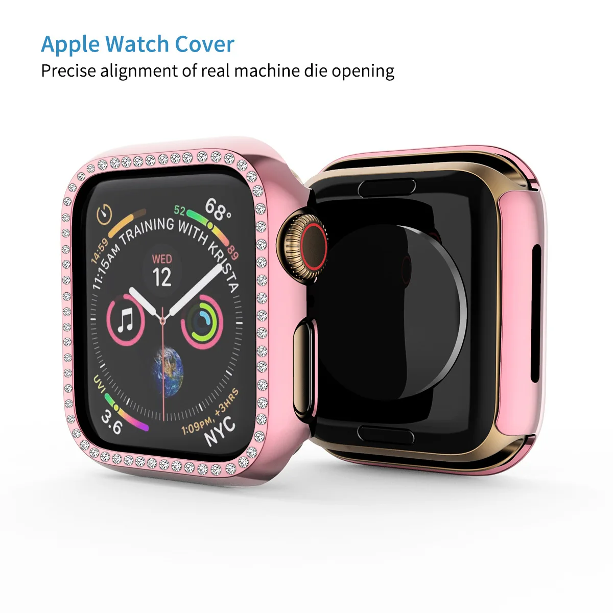 Laforuta Diamond PC Защитный чехол для Apple Watch Series 5 4 от падения с высоты Землетрясение для ПК Чехол для Iwatch 40мм 44мм