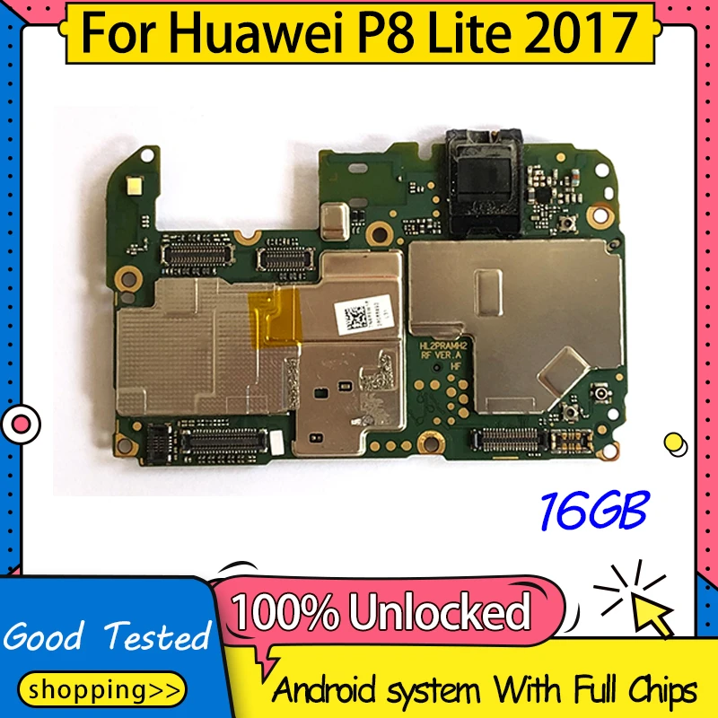 16gb Rom 3gb Ram For Huawei P8 Lite 2017 Motherboard,unlocked Logic Board  Global Version For Huawei P8 Lite 2017 With Full Chip - Mobile Phone  Antenna - AliExpress