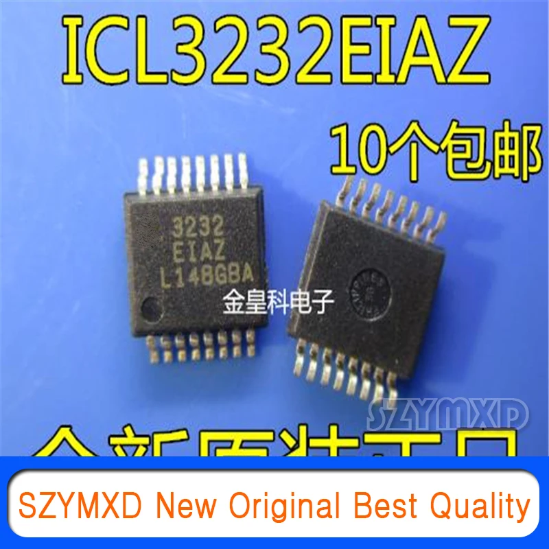 

10Pcs/Lot New Original ICL3232EIAZ SSOP-16 Pin RS-232 Transceiver In Stock