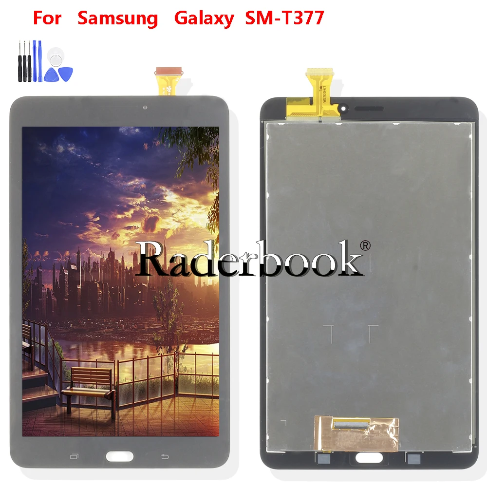 

ЖК-дисплей 8 дюймов для Samsung Galaxy Tab E 8,0 SM-T377, сенсорный экран с цифровым преобразователем в сборе