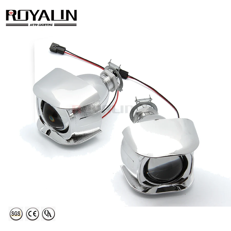 ROYALIN мотоцикл H1 Bi xenon HID Мини проектор фары объектив 2 0 дюймов Автомобильный