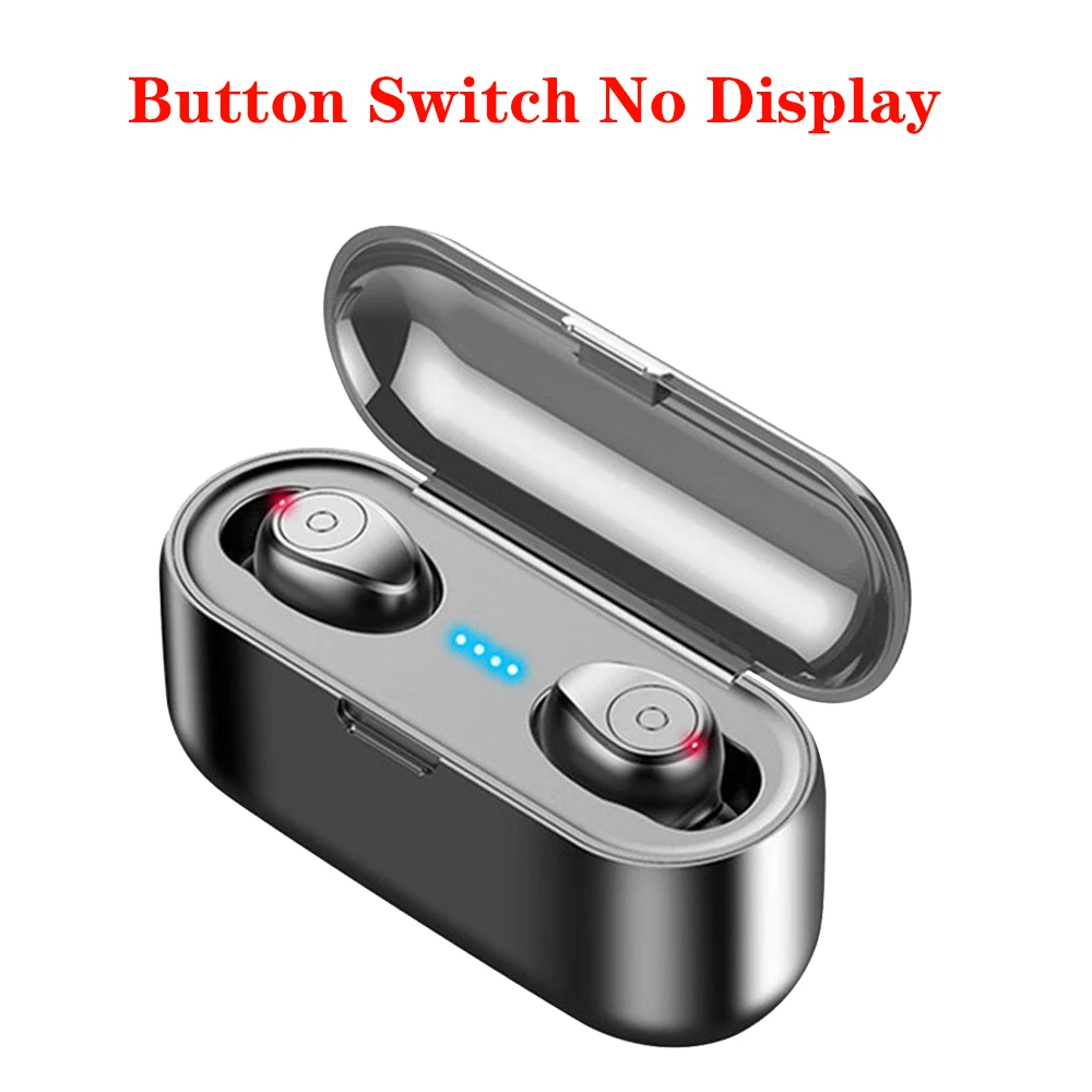 ANRY F9, беспроводные наушники, Bluetooth 5,0, наушники, 8D, стерео звук, защита от пота, для iPhone, Android, спортзал, спорт,, новейшие наушники - Цвет: No display
