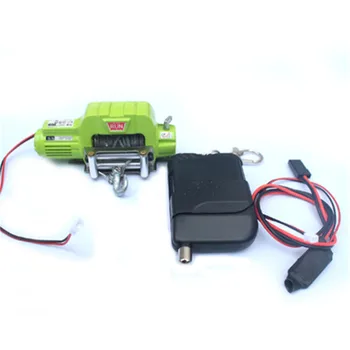 

​RCRUN Simulation Metal Electric Winch With Controller for 1/10 TRX4 RC4WD D90 SCX10 RC Crawler Car Accessories Parts