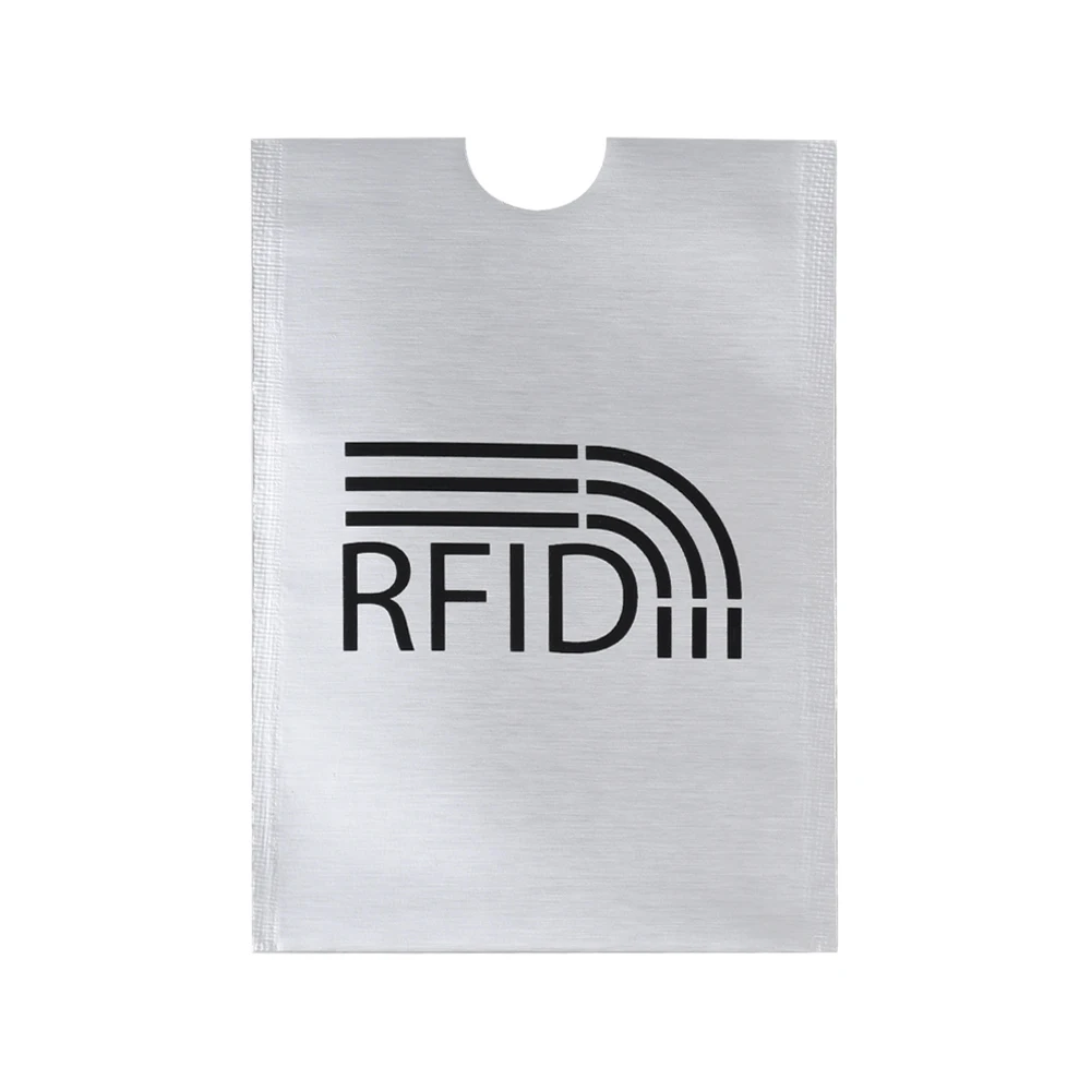 10 шт Смарт Анти вор RFID кошелек блокировка карты протектор рукав для предотвращения неавторизованного сканирования алюминиевых карт держатель - Цвет: 2