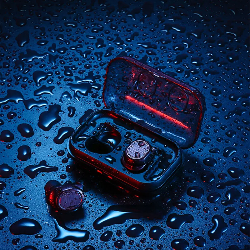 TWS8 Bluetooth Earphone 5.0 Charge for phone Wireless Headset Smart touchHD Mic handfree Earpieces for Huawei Samsung