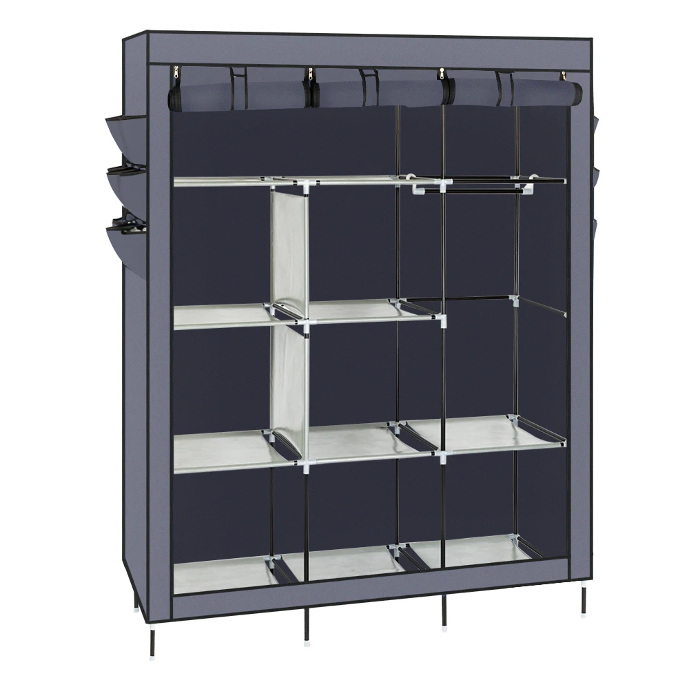 Portable Bedroom Multipurpose Non-woven Cloth Wardrobe Folding Clothing Storage Cabinet Dustproof Cloth Closet Home Furniture Portable Bedroom Multipurpose Non-woven Cloth Wardrobe Folding Clothing Storage Cabinet Dustproof Cloth Closet Home Furniture