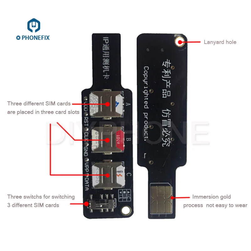 Мобильный телефон 3 в 1 сим карты тестирования сигнала диагностики IP