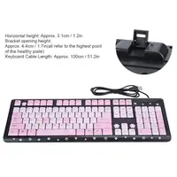 104 Keys USB Keyboard  Wired Ultra-Thin Cute Cartoon Keyboard For Home Office Laptop Computer - Image 5