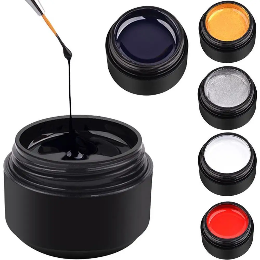 

5ml 6 Colors Spider Gel Nail Art For Nails Creative Nail Drawing Decor DIY Silk Pulling Nail Polish Wire Art Line Gel Spide V8F1